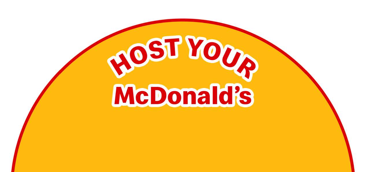 Host your McDonald's